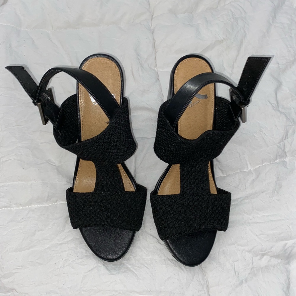 n report black heels